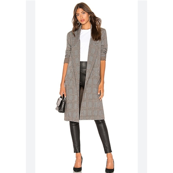 Astr Jackets & Blazers - ASTR The Label Brown Black Plaid Oversized Coat Size Small